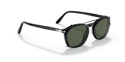 Persol PO3007C Clip avec Monture Gunmetal et Verres Vert - Image 4