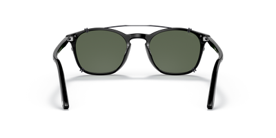 Persol PO3007C Clip con Montura Gunmetal y Lentes Verde - Imagen 6
