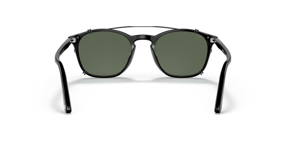 Persol PO3007C Clip with Gunmetal Frame and Green Lenses - Image 6