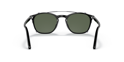 Persol PO3007C Clip with Gunmetal Frame and Green Lenses - Image 6