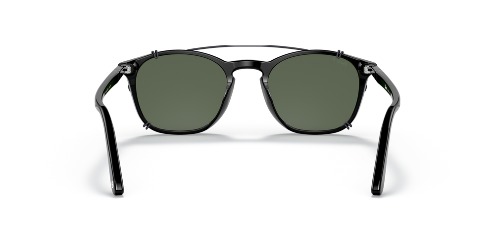 Persol PO3007C Clip avec Monture Gunmetal et Verres Vert - Image 6
