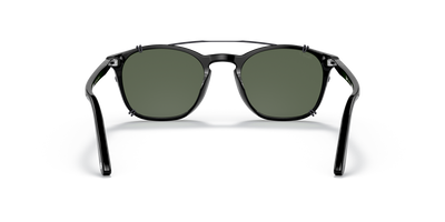 Persol PO3007C Clip avec Monture Gunmetal et Verres Vert - Image 6