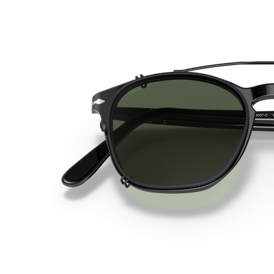 Persol PO3007C Clip con Montura Gunmetal y Lentes Verde – Imagen de variante