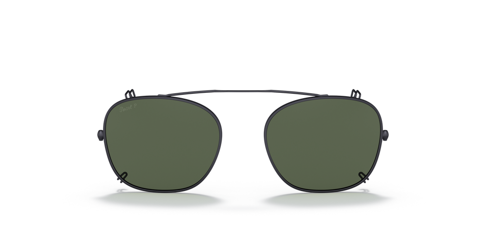 Persol PO3007C Clip avec Monture Gunmetal et Verres Vert - Image 1