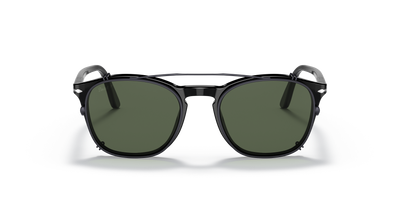 Persol PO3007C Clip con Montura Gunmetal y Lentes Verde - Imagen 3