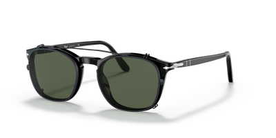Persol PO3007C Clip with Gunmetal Frame and Green Lenses - Image 2