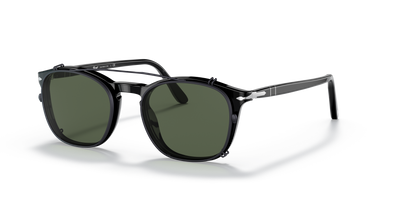 Persol PO3007C Clip con Montura Gunmetal y Lentes Verde - Imagen 2