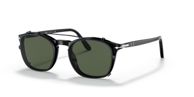 Persol PO3007C Clip avec Monture Gunmetal et Verres Vert - Image 2