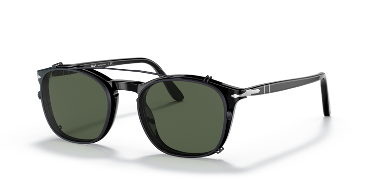 Visit PO3007C Clip with Gunmetal Frame and Green Lenses