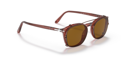 Persol PO3007C Clip con Montatura Marrone e Lenti Marrone - Immagine 4