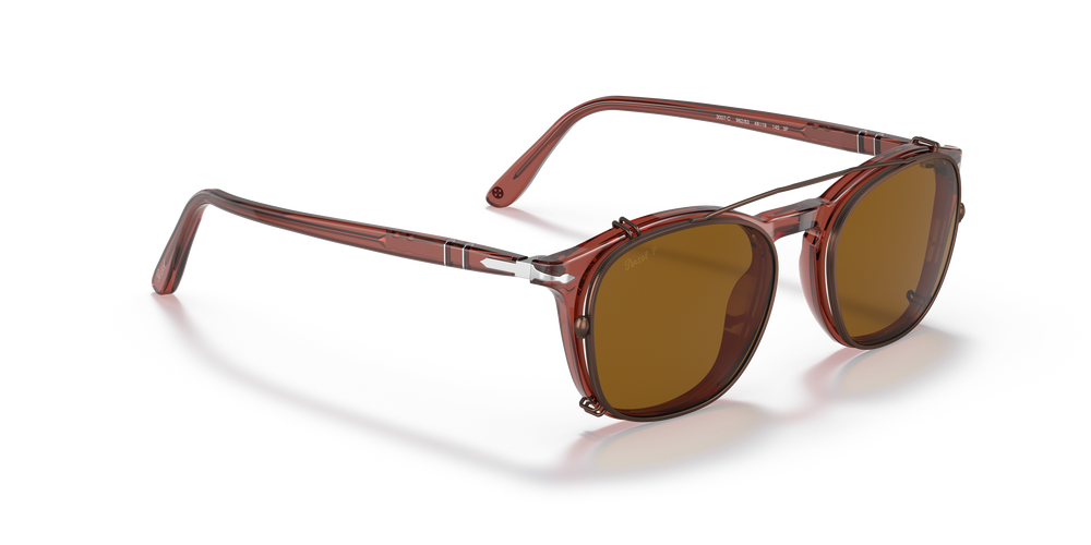 Persol PO3007C Clip with Brown Frame and Brown Lenses - Image 4