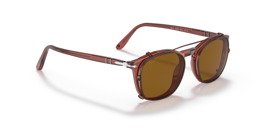 Persol PO3007C Clip with Brown Frame and Brown Lenses - Image 4