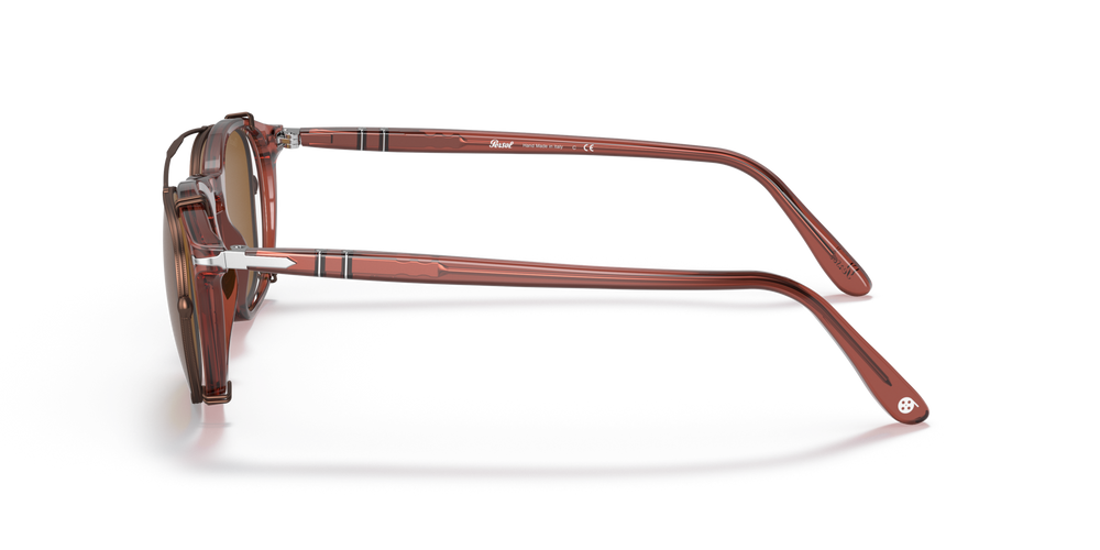 Persol PO3007C Clip con Montatura Marrone e Lenti Marrone - Immagine 5