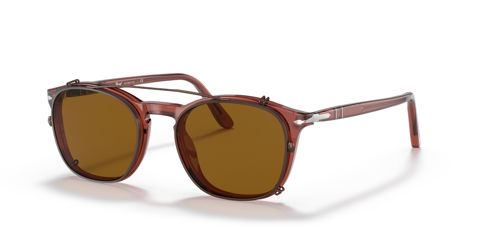 Persol PO3007C Clip with Brown Frame and Brown Lenses - Image 2