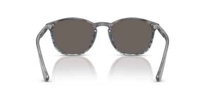 Persol PO3007SX with Gradient Stripped Grey Blue Frame and Grey Lenses - Image 5