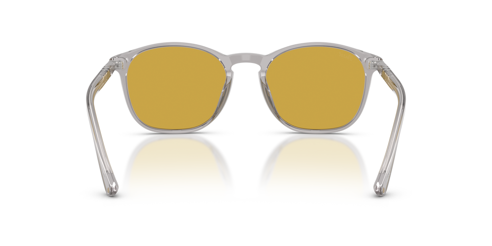 Persol PO3007SX with Transparent Grey Frame and Orange Lenses - Image 5