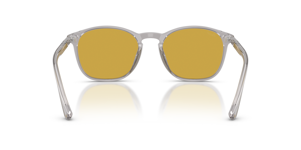 Persol PO3007SX with Transparent Grey Frame and Orange Lenses - Image 5
