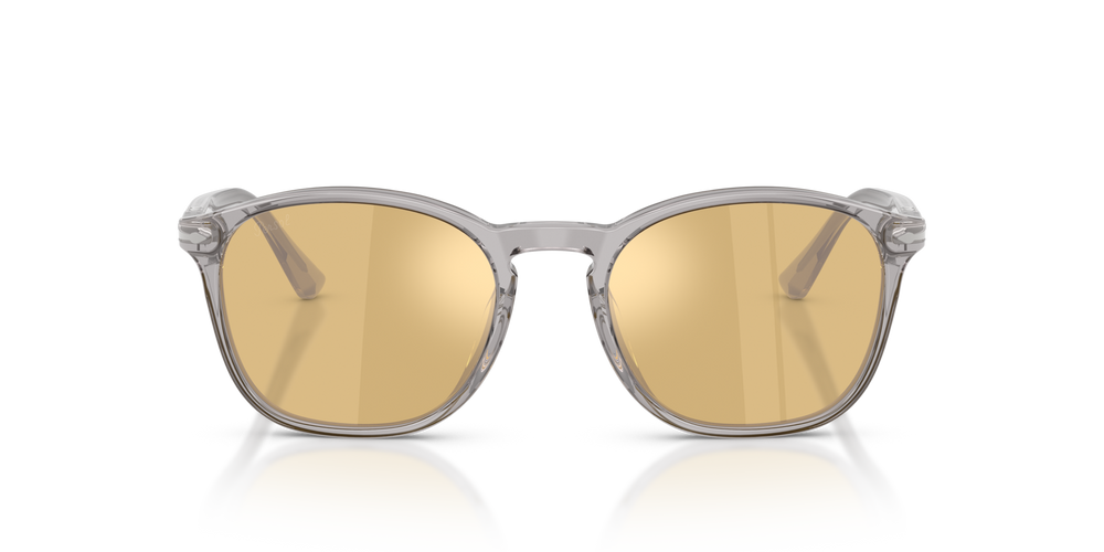 Persol PO3007SX with Transparent Grey Frame and Orange Lenses - Image 2