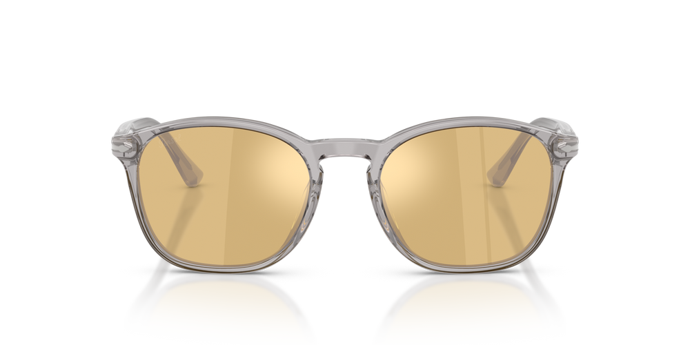 Persol PO3007SX with Transparent Grey Frame and Orange Lenses - Image 2