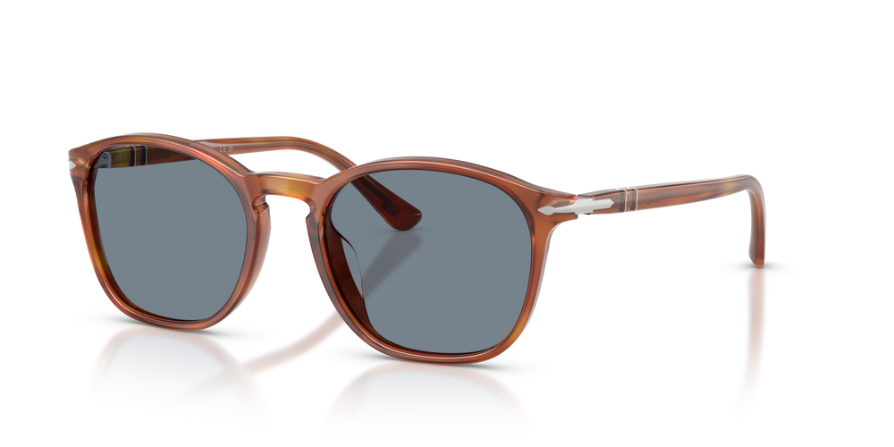 Persol PO3007SX with Terra Di Siena Frame and Blue Lenses - Image 1