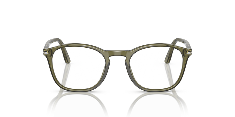 Visit PO3007V with Olive Transparent Frame