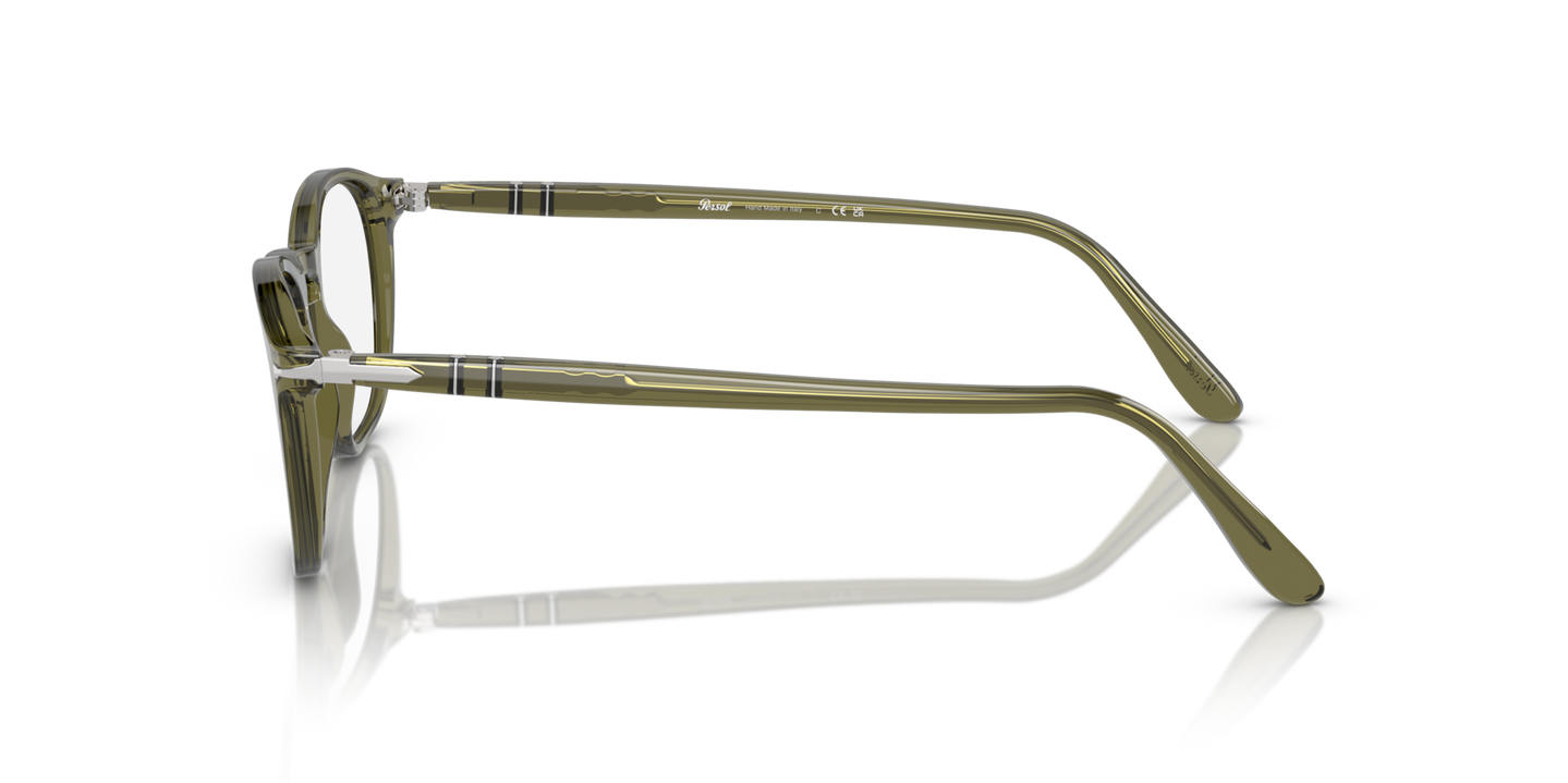 Persol PO3007V with Olive Transparent Frame - Image 1