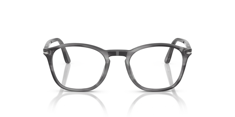 Visit PO3007V with Striped Grey Frame