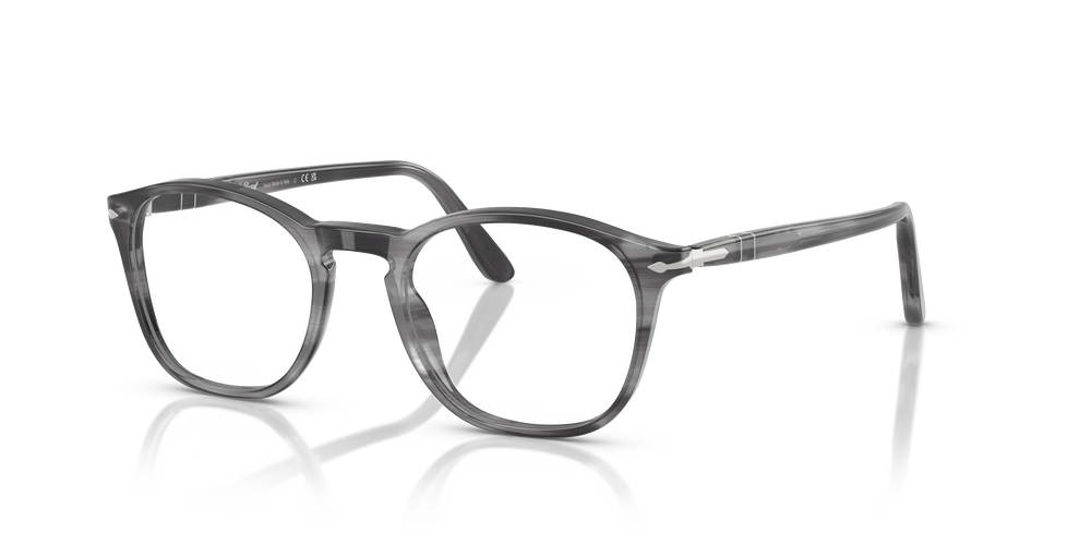 Persol PO3007V with Striped Grey Frame - Image 1