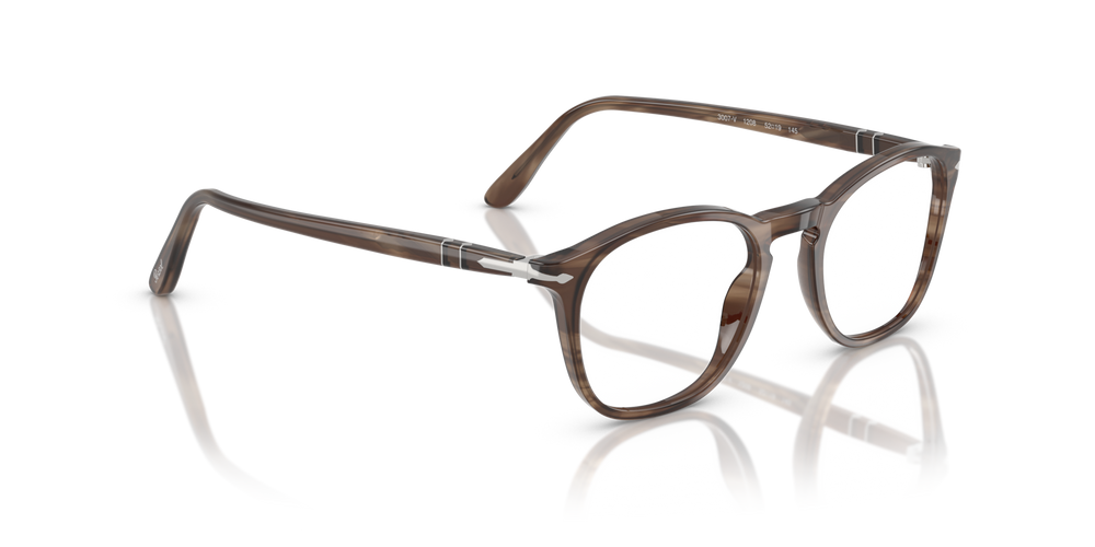 Persol PO3007V with Striped Brown Frame - Image 3