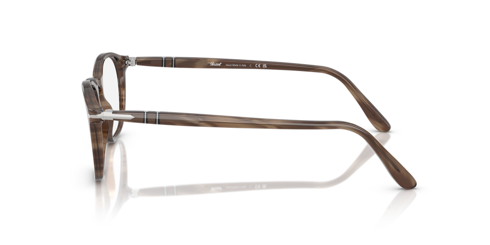Persol PO3007V with Striped Brown Frame - Image 4