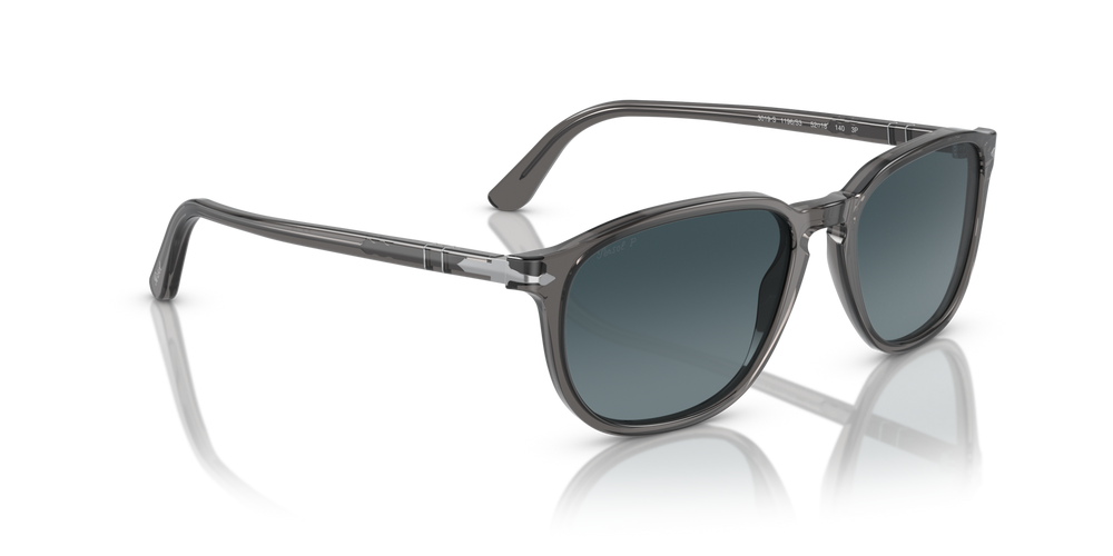 Persol PO3019S con Montatura Grigio Trasparente e Lenti Blu - Immagine 3