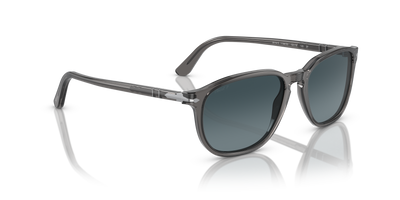 Persol PO3019S avec Monture Transparent Gris et Verres Bleu - Image 3