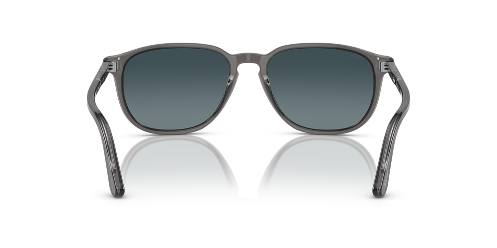 Persol PO3019S avec Monture Transparent Gris et Verres Bleu - Image 5