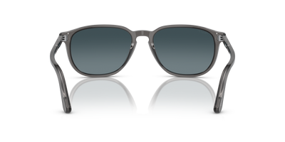 Persol PO3019S avec Monture Transparent Gris et Verres Bleu - Image 5