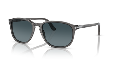 Persol PO3019S avec Monture Transparent Gris et Verres Bleu - Image 1