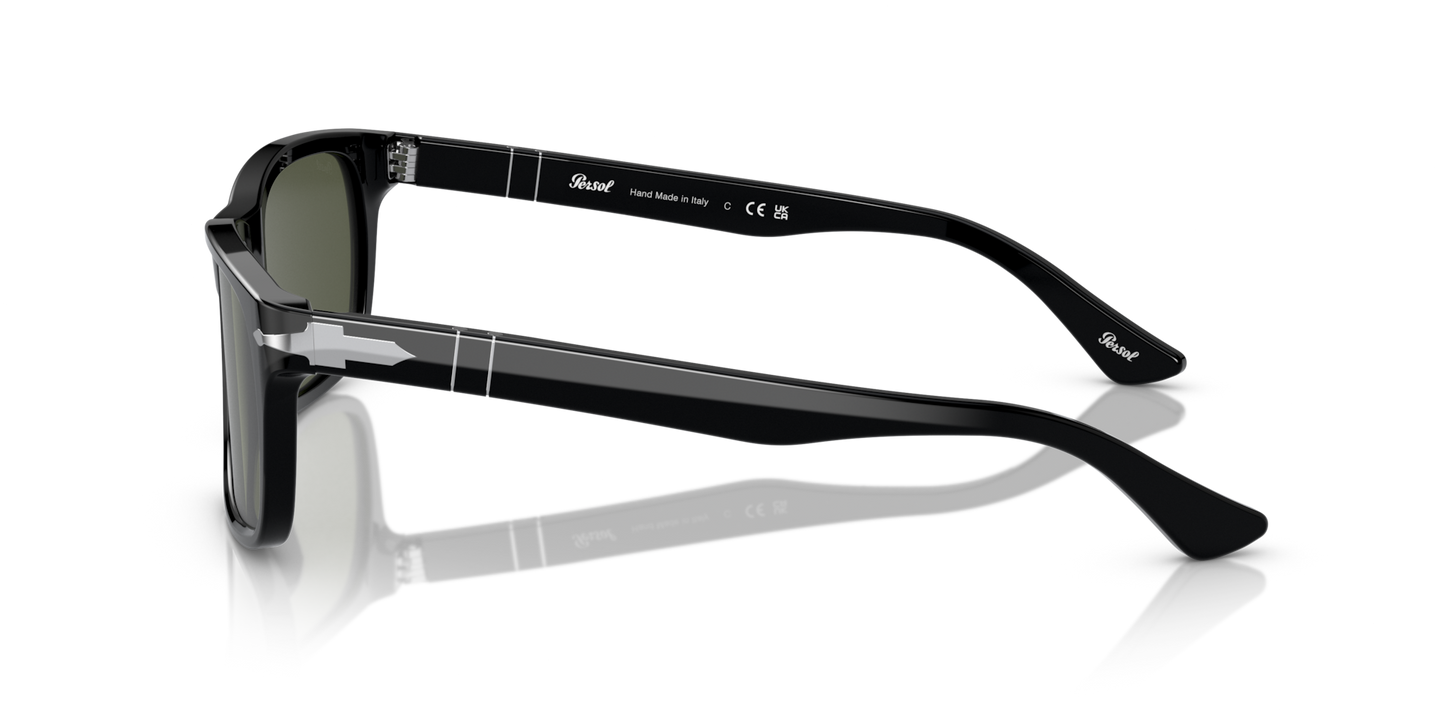Persol PO3048S mit Schwarz Gestell und Grün Gläsern - Bild 1