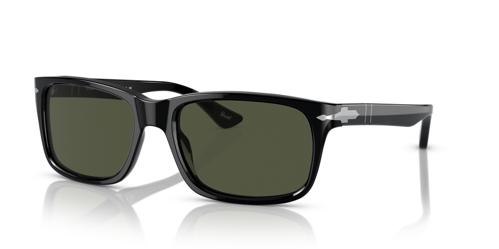 Persol PO3048S mit Schwarz Gestell und Grün Gläsern - Bild 1