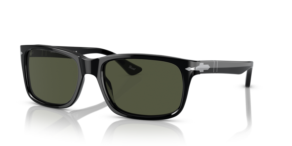 Persol PO3048S mit Schwarz Gestell und Grün Gläsern - Bild 1