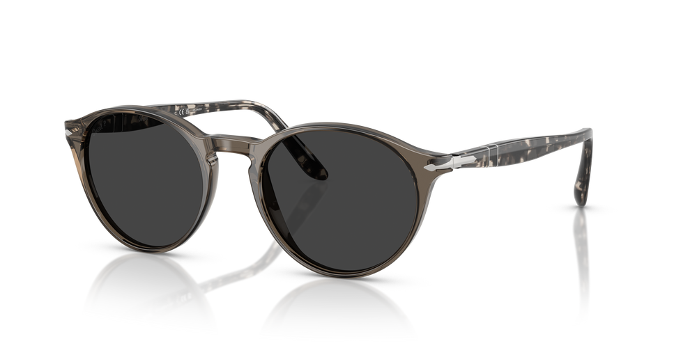 Persol PO3092SM with Smoke Frame and Black Lenses - Image 1
