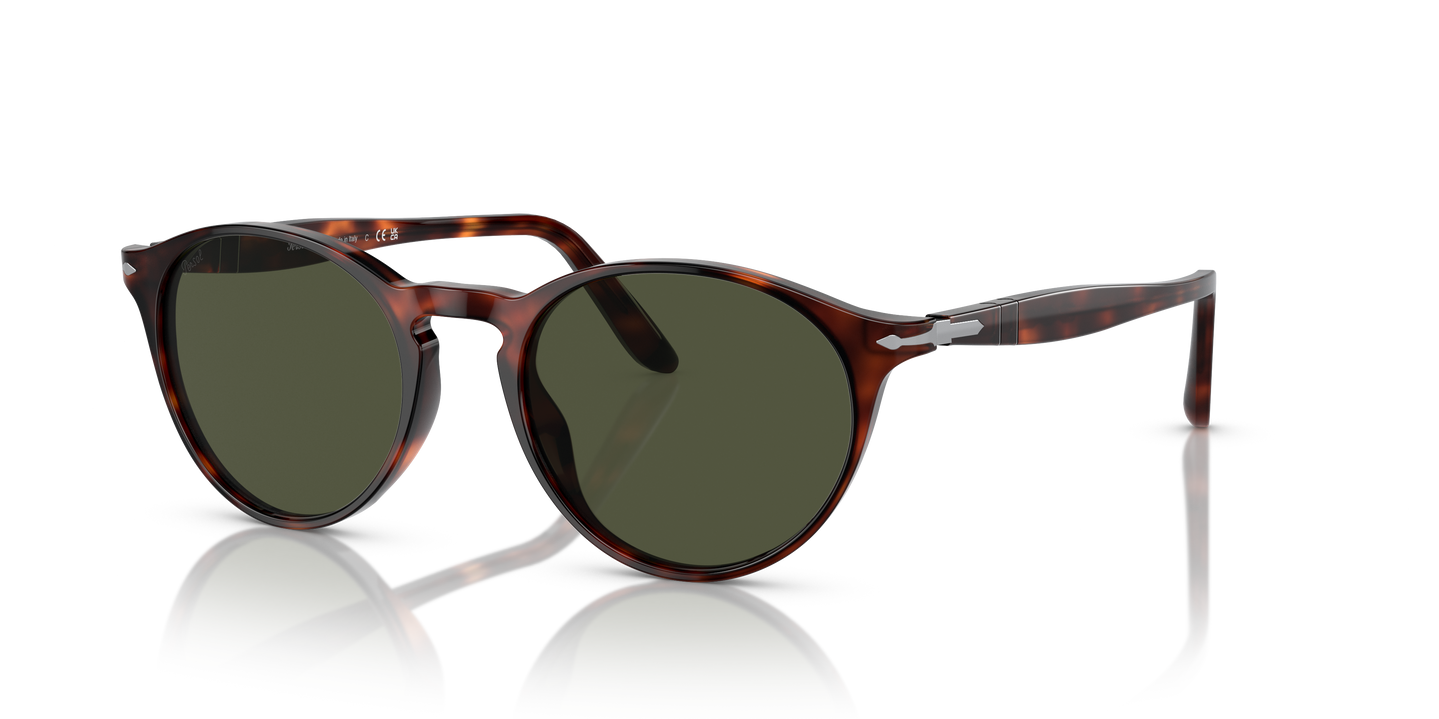Persol PO3092SM with Havana Frame and Green Lenses - Image 1
