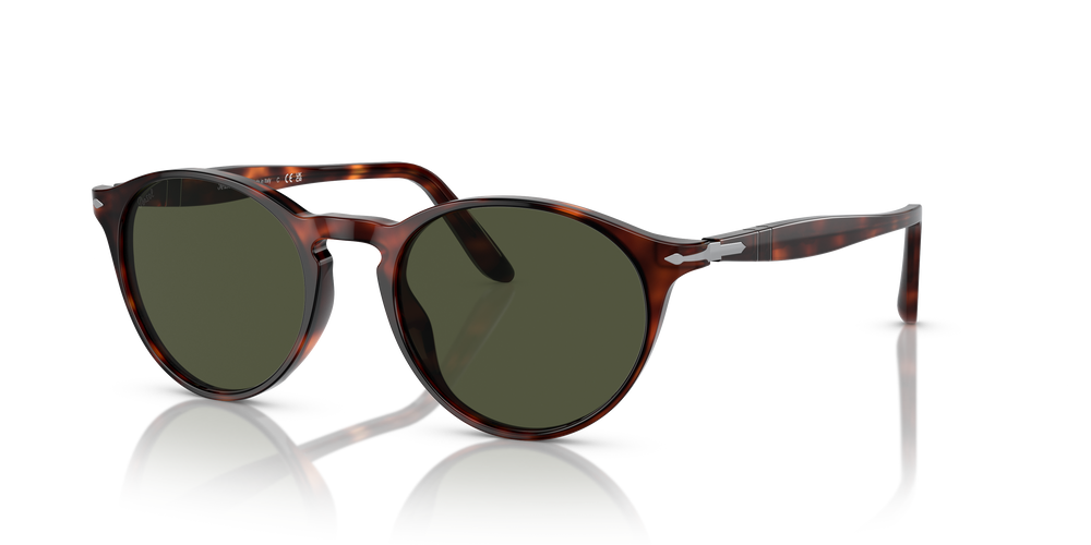 Persol PO3092SM with Havana Frame and Green Lenses - Image 1