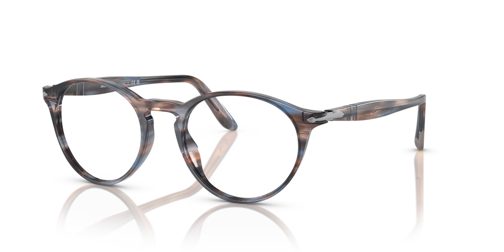 Persol PO3092V con Montura Azul a Rayas - Imagen 1