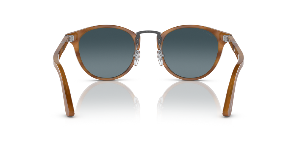 Persol PO3108S con Montatura Striato Marrone e Lenti Blu - Immagine 5