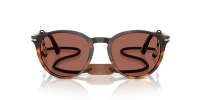Persol PO3152S - Exclusive avec Monture Gradient Brown Tortoise et Verres Rouge - Image 2