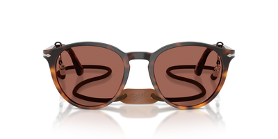 Persol PO3152S - Exclusive avec Monture Gradient Brown Tortoise et Verres Rouge - Image 2