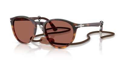 Persol PO3152S - Exclusive with Gradient Brown Tortoise Frame and Red Lenses - Image 1