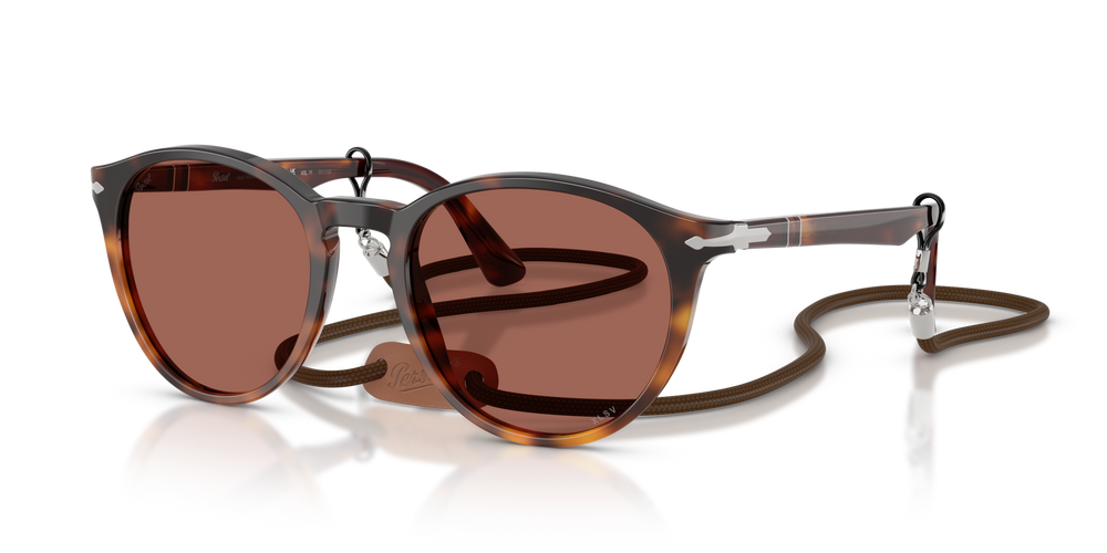 Persol PO3152S - Exclusive avec Monture Gradient Brown Tortoise et Verres Rouge - Image 1