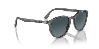 Persol PO3152S with Transparent Grey Frame and Blue Lenses - Image 3