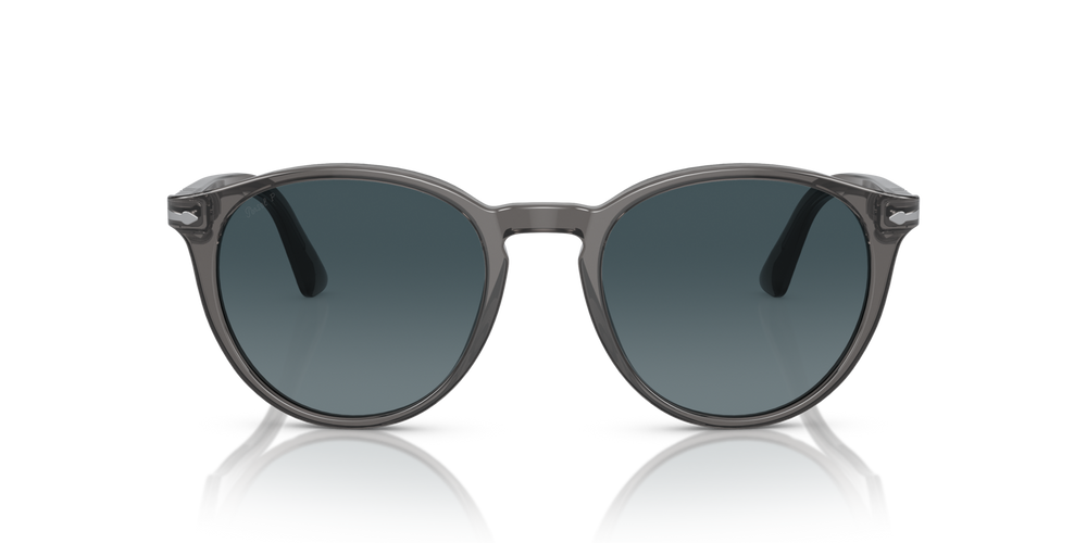 Persol PO3152S with Transparent Grey Frame and Blue Lenses - Image 2