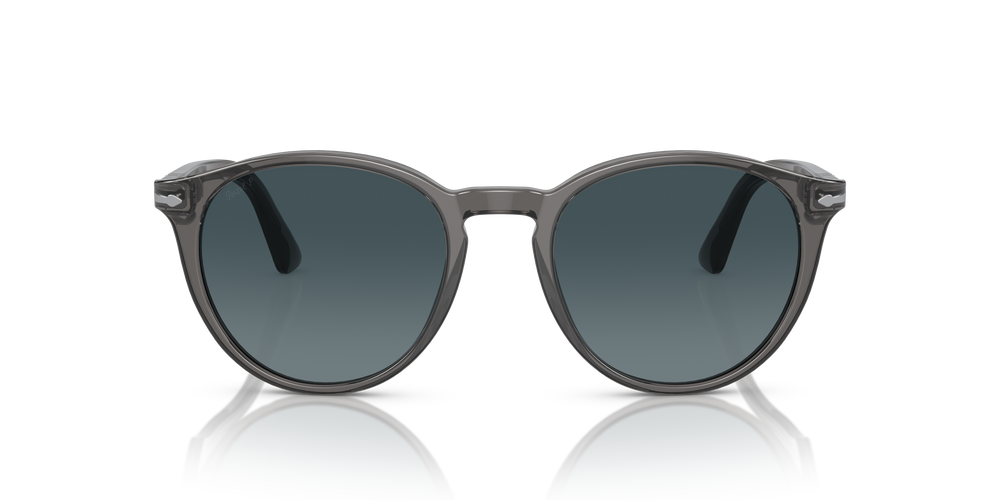 Persol PO3152S with Transparent Grey Frame and Blue Lenses - Image 2